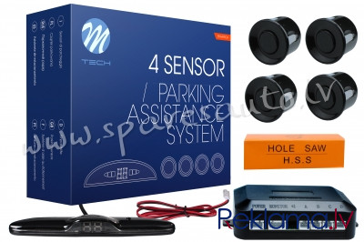 CP24B - Parking Sensors - CP24 22mm display 4X black - Parking Sensori - UNSORTED PARKING SENSORI Рига - изображение 1