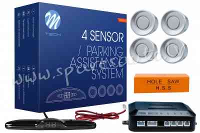 CP24S - Parking assist system - CP24 with buzzer 22 mm - silver - Parking Sensori - UNSORTED PARKING Rīga