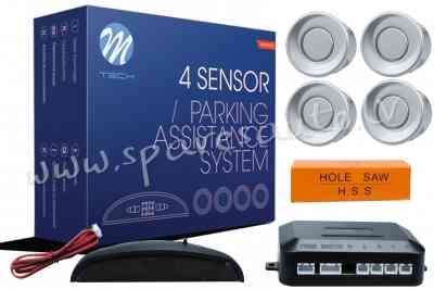 CP4S - Parking assist system - CP4 with digital display - silver - Parking Sensori - UNSORTED PARKIN Рига