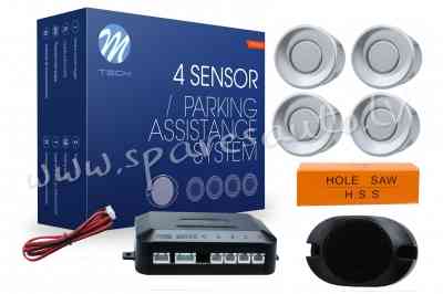 CP7S - Parking assist system - CP7 with buzzer - silver - Parking Sensori - UNSORTED PARKING SENSORI Рига