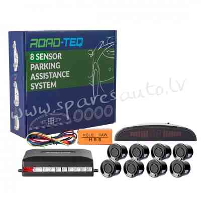 CP8B - 8-sensor parking assist system with digital display - BLACK - Parking Sensori - UNSORTED PARK Рига
