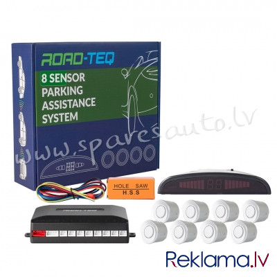 CP8S - 8-sensor parking assist system with digital display - SILVER - Parking Sensori - UNSORTED PAR Рига - изображение 1