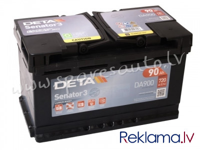 K-DA900 - Akumulators DETA SENATOR3 DA900 12V 90Ah 720A(EN) 315x175x190 0/1 - Akumulators - UNSORTED Рига - изображение 1