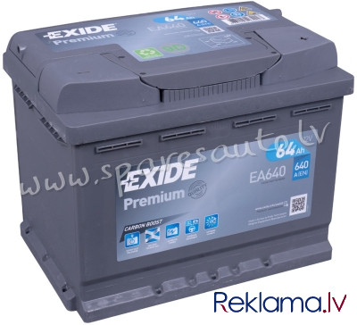 K-EA640 - Akumulators EXIDE PREMIUM EA640 12V 64Ah 640A(EN) 242x175x190 0/1 - Akumulators - UNSORTED Рига - изображение 1