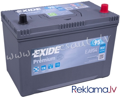 K-EA954 - Akumulators EXIDE PREMIUM EA954 12V 95Ah JIS 800A(EN) 306x173x222 0/1 - Akumulators - UNSO Рига - изображение 1