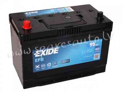 K-EL955 - Akumulators EXIDE EFB EL955 12V 95Ah 800A(EN) 306x173x222 1/1 - Akumulators - UNSORTED AKU Рига