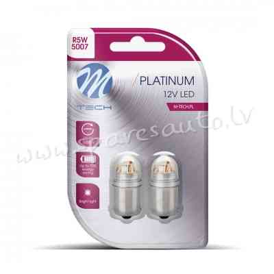 LB833W-02B - Blister M-TECH Platinum LB833W-02B - R5W. 12-24V 5x2835SMD 1W Lumileds LEDS. CANBUS. Wh Рига