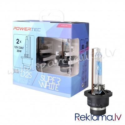 PTZSWD2S-DUO - D2S Powertec SuperWhite D2S DUO 2pc - Ksenona Spuldzite - UNSORTED XENON BULBS Рига - изображение 1