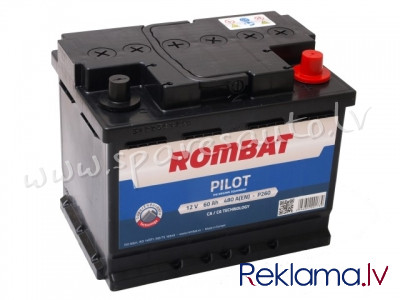 R-PILOT 60 - Rombat Pilot 12V 60Ah, 480A(EN) L2 242x175x190 0/1 - Akumulators - UNSORTED AKUMULATORI Рига - изображение 1