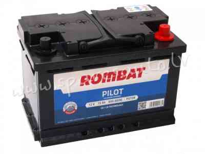 R-PILOT 75 - Rombat Pilot 12V 75Ah 650A(EN) L3 278X175X190 0/1 - Akumulators - UNSORTED AKUMULATORI Rīga