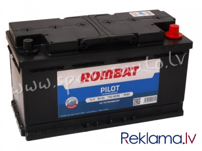 R-PILOT 95 - Rombat Pilot 12V 95Ah 750A(EN) L5 353x175x190 0/1 - Akumulators - UNSORTED AKUMULATORI Рига - изображение 1