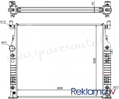 RA62576A - 'OEM: 2515000003' 3.0/3.5/4.5/5.0/6.3/2.8CDI/3.0CDI/3.2CDI/3.5CDI - Radiators - MERCEDES  Рига - изображение 1