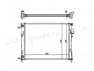 RA63025Q - 'OEM: 4408645' MT, EDA\\\Cooling - Radiators - RENAULT TRAFIC (2007-2014) Рига