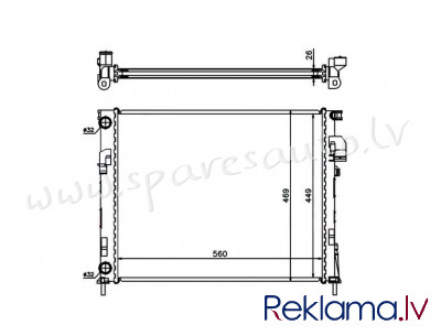 RA63025Q - 'OEM: 4408645' MT, EDA\\\Cooling - Radiators - RENAULT TRAFIC (2007-2014) Рига - изображение 1