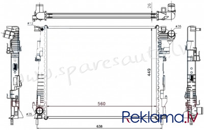 RA63122Q - 'OEM: 4416948' EDA\\\Cooling - Radiators - RENAULT TRAFIC (2007-2014) Rīga - foto 1