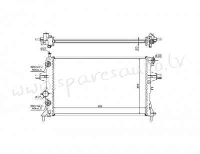 RA632461Q - 'OEM: 9119482' AT, EDA\\\Cooling - Radiators - OPEL ZAFIRA  A (1999-2005) Rīga