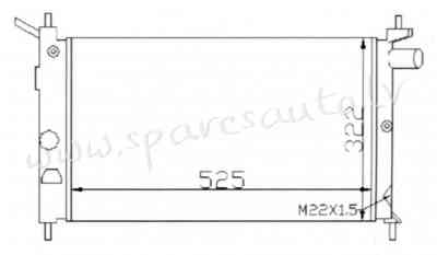 RA63293 - 'OEM: 1300114' RKPRC838, short legs - Radiators - OPEL ASTRA  G (1998-2004) Рига