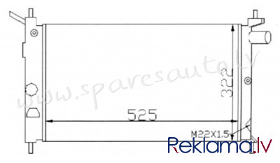 RA63293 - 'OEM: 1300114' RKPRC838, short legs - Radiators - OPEL ASTRA  G (1998-2004) Rīga - foto 1