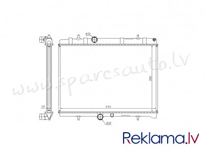 RA63606Q - 'OEM: 1330F5' MT, EDA\\\Cooling - Radiators - PEUGEOT PARTNER (1996-2002) Rīga - foto 1