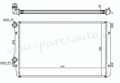 RA65280 - 'OEM: 1K0121253H' RKPRC822 - Radiators - VW TOURAN (2003-2006) Рига