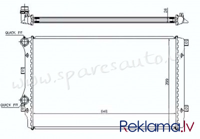 RA65280 - 'OEM: 1K0121253H' RKPRC822 - Radiators - VW TOURAN (2003-2006) Rīga - foto 1