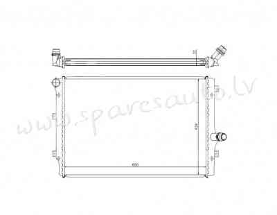 RA65281Q - 'OEM: 1K0121251N' MT/AT, EDA\\\Cooling - Radiators - VW TOURAN (2003-2006) Rīga