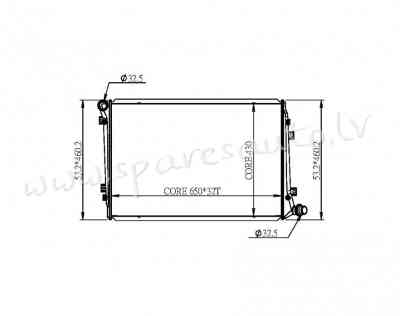 RA65291Q - 'OEM: 1K0121251AL' MT/AT, H=430cm, EDA\\\Cooling - Radiators - VW TOURAN (2003-2006) Рига