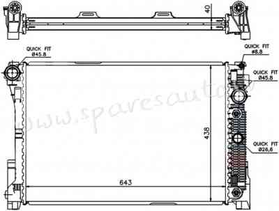 RA67162Q - 'OEM: 2045000603' MT/AT, EDA\\\Cooling - Radiators - MERCEDES GLK-KL X204 (2012-2015) Rīga