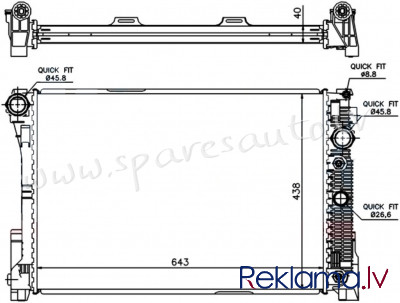 RA67162Q - 'OEM: 2045000603' MT/AT, EDA\\\Cooling - Radiators - MERCEDES GLK-KL X204 (2012-2015) Рига - изображение 1