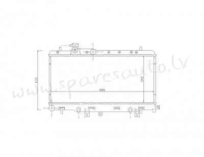 RA67711 - 'OEM: 45111AE000' RKSD1/2/3/4/5, AT, EDA\\\Cooling - Radiators - SUBARU OUTBACK (2000-2004 Rīga