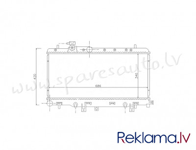 RA67711 - 'OEM: 45111AE000' RKSD1/2/3/4/5, AT, EDA\\\Cooling - Radiators - SUBARU OUTBACK (2000-2004 Рига - изображение 1