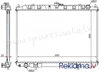 RA68703Q - 'OEM: 214108H800' 2.2DCI - Radiators - NISSAN X-TRAIL  T30 (2001-2003) Rīga - foto 1