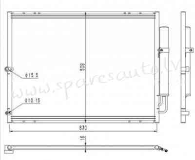 RC3284 - 'OEM: 8846108010' EDA\\\Cooling - Kondicioniera Radiators - TOYOTA SIENNA (2004-2010) Rīga