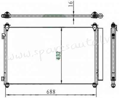 RC3613 - 'OEM: TD1161480A' EDA\\\Cooling - Kondicioniera Radiators - MAZDA CX-9 (2013-2016) Рига