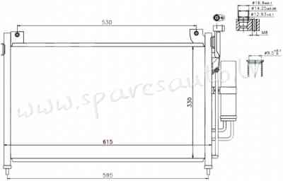 RC940033 - 'OEM: DFY1-61-48Z' EDA\\\Cooling - Kondicioniera Radiators - MAZDA 2 (2010-2014) Рига