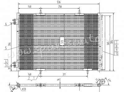 RC940055 - 'OEM: 6455.EK' EDA\\\Cooling - Kondicioniera Radiators - PEUGEOT 207  W_ (2006-2013) Рига