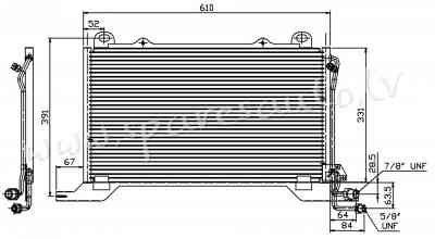 RC94425 - 'OEM: 2108300370' EDA\\\Cooling - Kondicioniera Radiators - MERCEDES E-KL W210 (1999-2002) Рига