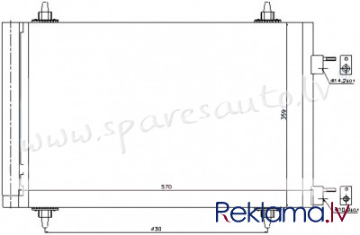 RC947588 - 'OEM: 6455.CY'  - Kondicioniera Radiators - PEUGEOT 307  3_ (2001-2005) Rīga - foto 1