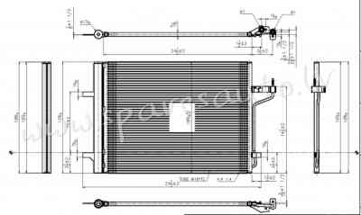 RCFD2070 - 'OEM: CV6Z19712B' suitable for USA HYBRID, DPI 4106, EDA\\\Cooling - Kondicioniera Radiat Rīga