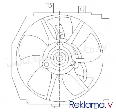 RDMZ600490 - 'OEM: ZL0415025C' Diffuser, El. Motor, impeller - Radiatora Difuzors - MAZDA PROTEGE (1 Рига - изображение 1