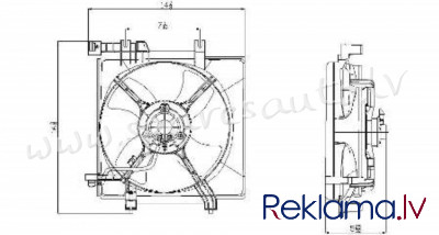 RDSB670040 - 'OEM: 45121AG000' without turbo - Radiatora Difuzors - SUBARU OUTBACK  BP (2003-2006) Рига - изображение 1