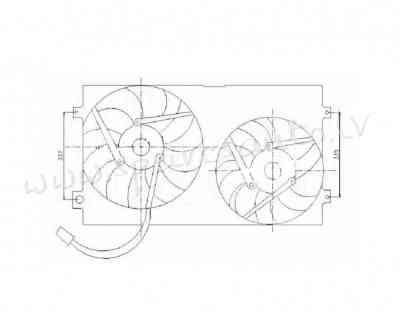 RDST0040A - 'OEM: 6K0959455S'  - Radiatora Difuzors - SEAT IBIZA (1999-2002) Rīga