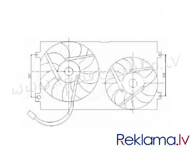 RDST0040A - 'OEM: 6K0959455S'  - Radiatora Difuzors - SEAT IBIZA (1999-2002) Рига - изображение 1