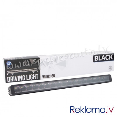 WLBC166 - Driving light M-TECH BLACK SERIES 18x5W LED 12-48V 90W 21.1". Single Row + Dynamic positio Рига - изображение 1