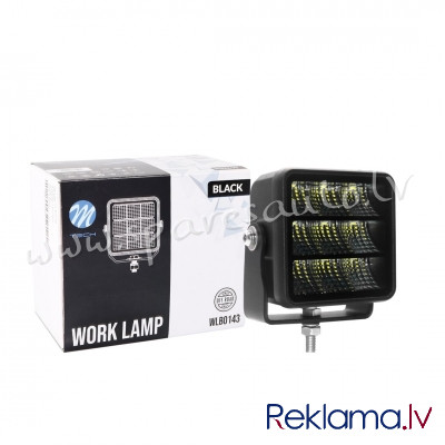 WLBO143 - Work light – 9 x 5W LED 45W 10-32V, flood, Black Series - Darba Gaismas Lukturis - UNSORTE Рига - изображение 1