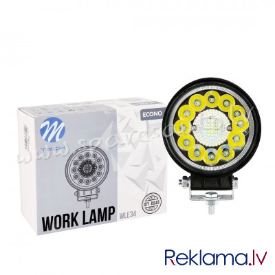 WLE34 - Work Lamp M-TECH ECONO 4" 33xSMD3030 - Round 33W 10-30V Combo - Darba Gaismas Lukturis - UNS Рига - изображение 1