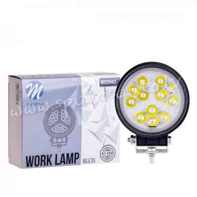 WLE35 - Work Lamp M-TECH ECONO 4" 47xSMD3030 - Round 54W 12-30V Combo - Darba Gaismas Lukturis - UNS Rīga