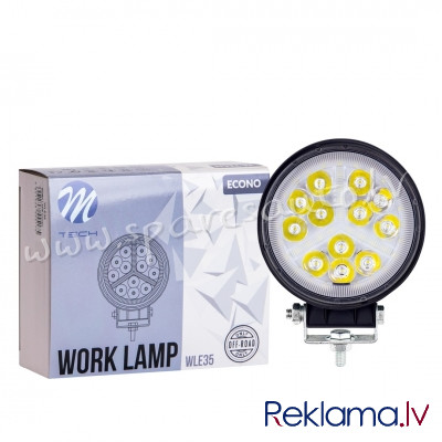 WLE35 - Work Lamp M-TECH ECONO 4" 47xSMD3030 - Round 54W 12-30V Combo - Darba Gaismas Lukturis - UNS Рига - изображение 1