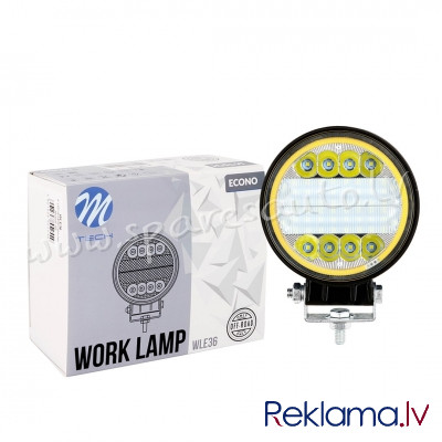 WLE36 - Work Lamp M-TECH ECONO 4" 38xSMD3030 + Halo - Round 38W 10-30V Spot - Darba Gaismas Lukturis Рига - изображение 1