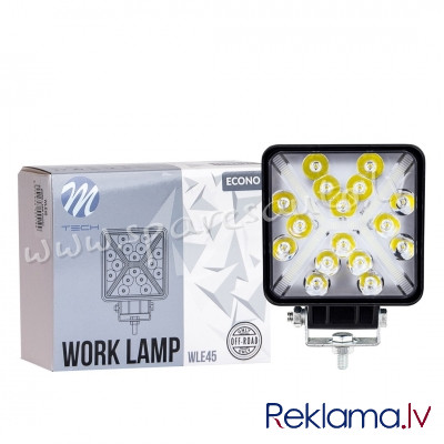 WLE45 - Work Lamp M-TECH ECONO 4" 46xSMD3030 - Square 46W 12-30V Combo - Darba Gaismas Lukturis - UN Рига - изображение 1